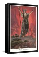 Wotan, Fire Spell-null-Framed Stretched Canvas