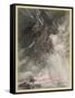 Wotan Rides to Rock-Arthur Rackham-Framed Stretched Canvas