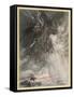 Wotan Rides to Rock-Arthur Rackham-Framed Stretched Canvas