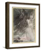 Wotan Rides to Rock-Arthur Rackham-Framed Art Print