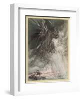 Wotan Rides to Rock-Arthur Rackham-Framed Art Print