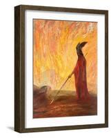 Wotan's Farewell and Magic Fire-Hermann Hendrich-Framed Giclee Print