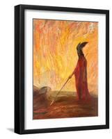 Wotan's Farewell and Magic Fire-Hermann Hendrich-Framed Giclee Print