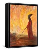 Wotan's Farewell and Magic Fire-Hermann Hendrich-Framed Stretched Canvas