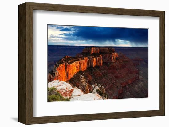 Wotan's Throne from Cape Royal, north rim, Grand Canyon,  Arizona-Geraint Tellem-Framed Photographic Print