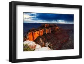 Wotan's Throne from Cape Royal, north rim, Grand Canyon,  Arizona-Geraint Tellem-Framed Photographic Print