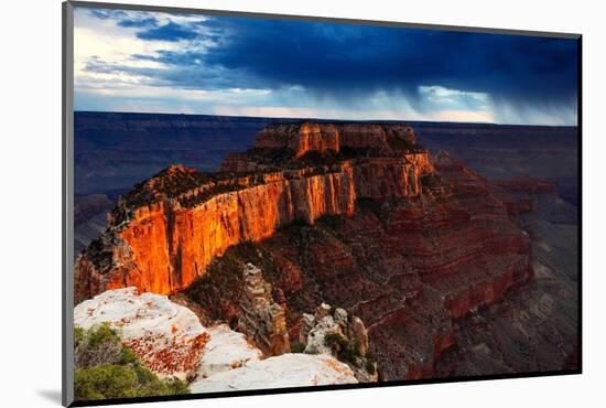 Wotan's Throne from Cape Royal, north rim, Grand Canyon,  Arizona-Geraint Tellem-Mounted Photographic Print