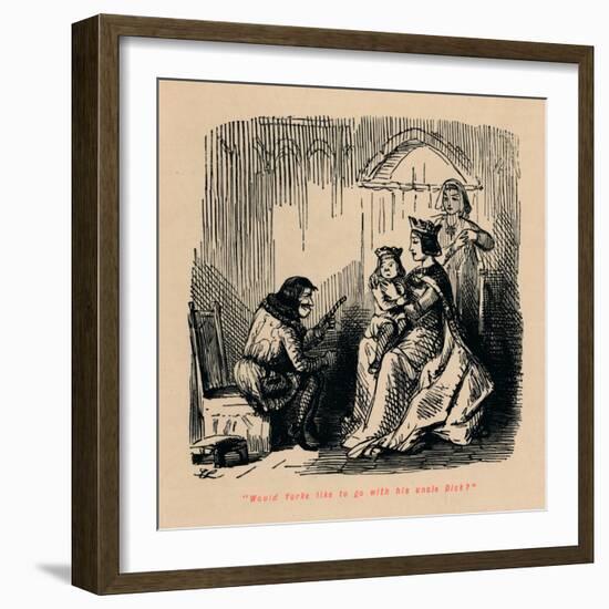 'Would Yorke like to go with his uncle Dick?',-John Leech-Framed Giclee Print