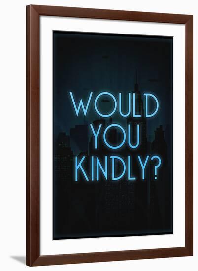 Would You Kindly? Video Game-null-Framed Art Print