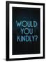 Would You Kindly? Video Game-null-Framed Art Print