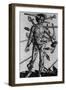 Wound Man Illustrates Effects of Different Weapons. by Hans Wechtlin, Ca. 1500-null-Framed Art Print