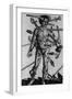 Wound Man Illustrates Effects of Different Weapons. by Hans Wechtlin, Ca. 1500-null-Framed Art Print