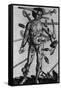 Wound Man Illustrates Effects of Different Weapons. by Hans Wechtlin, Ca. 1500-null-Framed Stretched Canvas