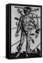 Wound Man Illustrates Effects of Different Weapons. by Hans Wechtlin, Ca. 1500-null-Framed Stretched Canvas