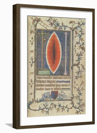 Wound of Christ (From the Psalter and Prayer Book of Bonne De Luxembour), Ca 1345-null-Framed Giclee Print