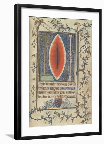 Wound of Christ (From the Psalter and Prayer Book of Bonne De Luxembour), Ca 1345-null-Framed Giclee Print