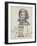 Wound to Cheek Treated with Plasters to Prevent Traces of Stitch Marks on Skin, 1579,-null-Framed Giclee Print