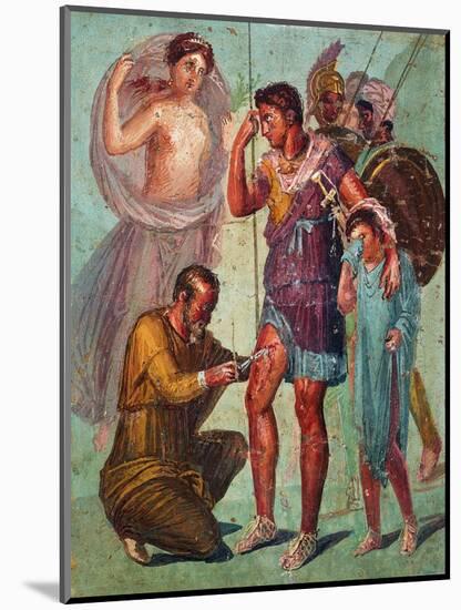 Wounded Aenea with Venus and Crying Son Ascanius, C. 49-79-null-Mounted Art Print