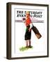 "Wounded Caddy," Saturday Evening Post Cover, July 18, 1936-Charles A. MacLellan-Framed Giclee Print