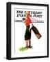 "Wounded Caddy," Saturday Evening Post Cover, July 18, 1936-Charles A. MacLellan-Framed Giclee Print