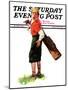 "Wounded Caddy," Saturday Evening Post Cover, July 18, 1936-Charles A. MacLellan-Mounted Giclee Print