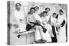 Wounded Children from Ypres with Nurses at La Panne, Belgium, First World War, 1914-1918-null-Stretched Canvas
