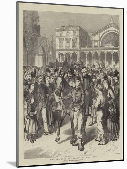 Wounded from the Front Entering Paris-Godefroy Durand-Mounted Giclee Print