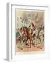 Wounded General Montcalm Returning from Battle of the Plains of Abraham Sept. 1759-Louis Bombled-Framed Art Print