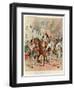 Wounded General Montcalm Returning from Battle of the Plains of Abraham Sept. 1759-Louis Bombled-Framed Art Print