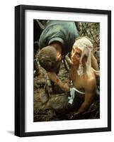 Wounded Marine Being Bandaged in Muddy Jungle During OP Prairie US Military Sweep South of DMZ-Larry Burrows-Framed Photographic Print