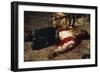 Wounded on the Ground, 1889-Michele Cammarano-Framed Giclee Print