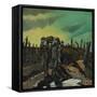 Wounded, Passchendaele, 1918 (Oil on Canvas)-Paul Nash-Framed Stretched Canvas