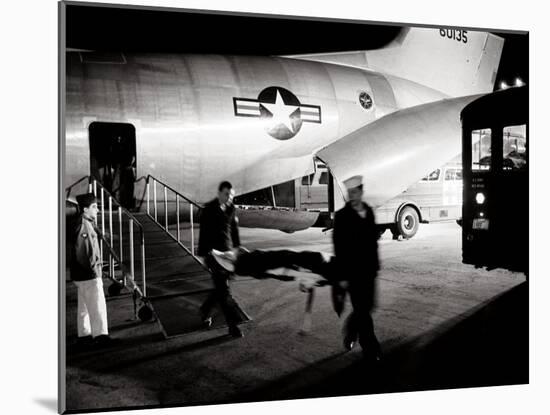 Wounded Servicemen Arriving from Vietnam at Andrews Air Force Base, 1968-Warren K^ Leffler-Mounted Photo