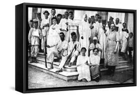 Wounded Soldiers Being Cared for by the Serbian Red Cross, First World War, 1914-null-Framed Stretched Canvas