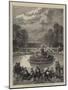 Wounded Soldiers Round the Fountain at Versailles-null-Mounted Giclee Print