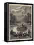 Wounded Soldiers Round the Fountain at Versailles-null-Framed Stretched Canvas