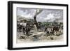 Wounded Troops Transported by Train after the Battle of Fair Oaks, Virginia, c.1862-null-Framed Giclee Print