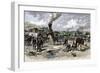 Wounded Troops Transported by Train after the Battle of Fair Oaks, Virginia, c.1862-null-Framed Giclee Print