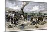 Wounded Troops Transported by Train after the Battle of Fair Oaks, Virginia, c.1862-null-Mounted Giclee Print