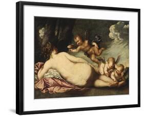 Wounded Venus Receives a Rose-Pietro Liberi-Framed Giclee Print