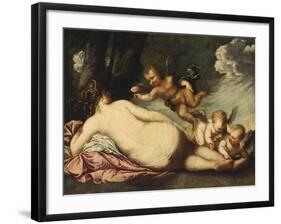 Wounded Venus Receives a Rose-Pietro Liberi-Framed Giclee Print