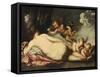 Wounded Venus Receives a Rose-Pietro Liberi-Framed Stretched Canvas