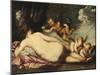 Wounded Venus Receives a Rose-Pietro Liberi-Mounted Giclee Print