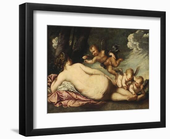 Wounded Venus Receives a Rose-Pietro Liberi-Framed Giclee Print