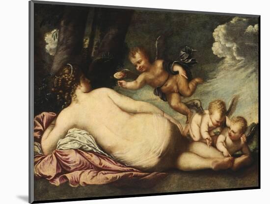 Wounded Venus Receives a Rose-Pietro Liberi-Mounted Giclee Print