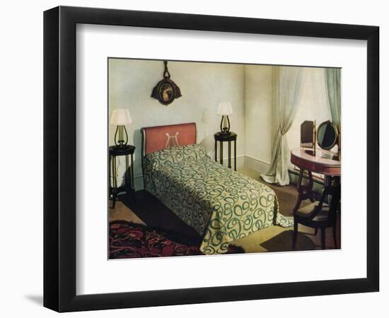 'Woven cotton bedspread by Vantona Textiles Ltd.', 1941-Unknown-Framed Photographic Print