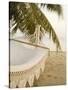 Woven Hammock under Palm Tree-Merrill Images-Stretched Canvas