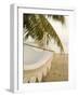 Woven Hammock under Palm Tree-Merrill Images-Framed Photographic Print