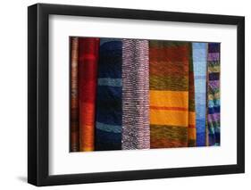 Woven Moroccan Silk Textiles and Scarves, Fes, Morocco, Africa-Kymri Wilt-Framed Photographic Print