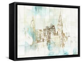 Woven New York City-Eva Watts-Framed Stretched Canvas
